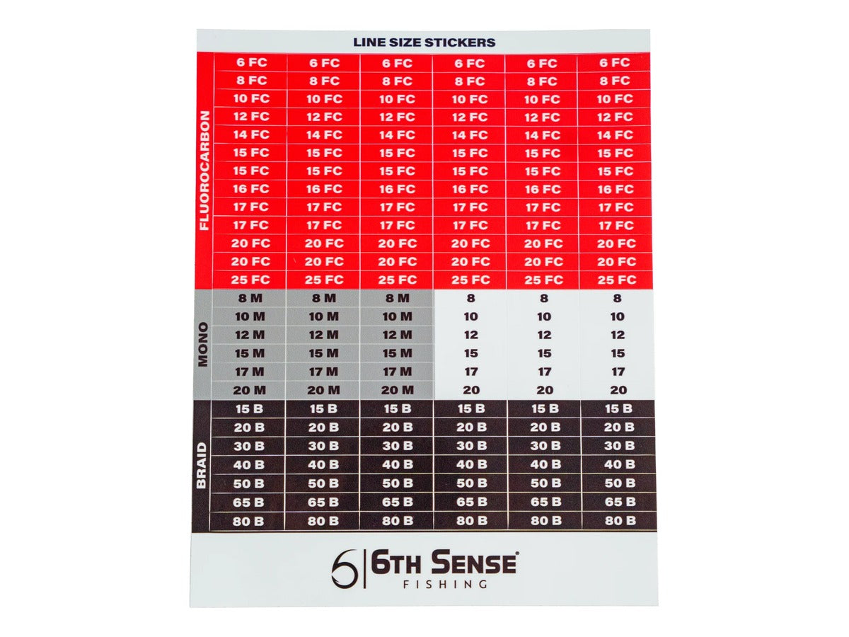 6th Sense Line Size Decals