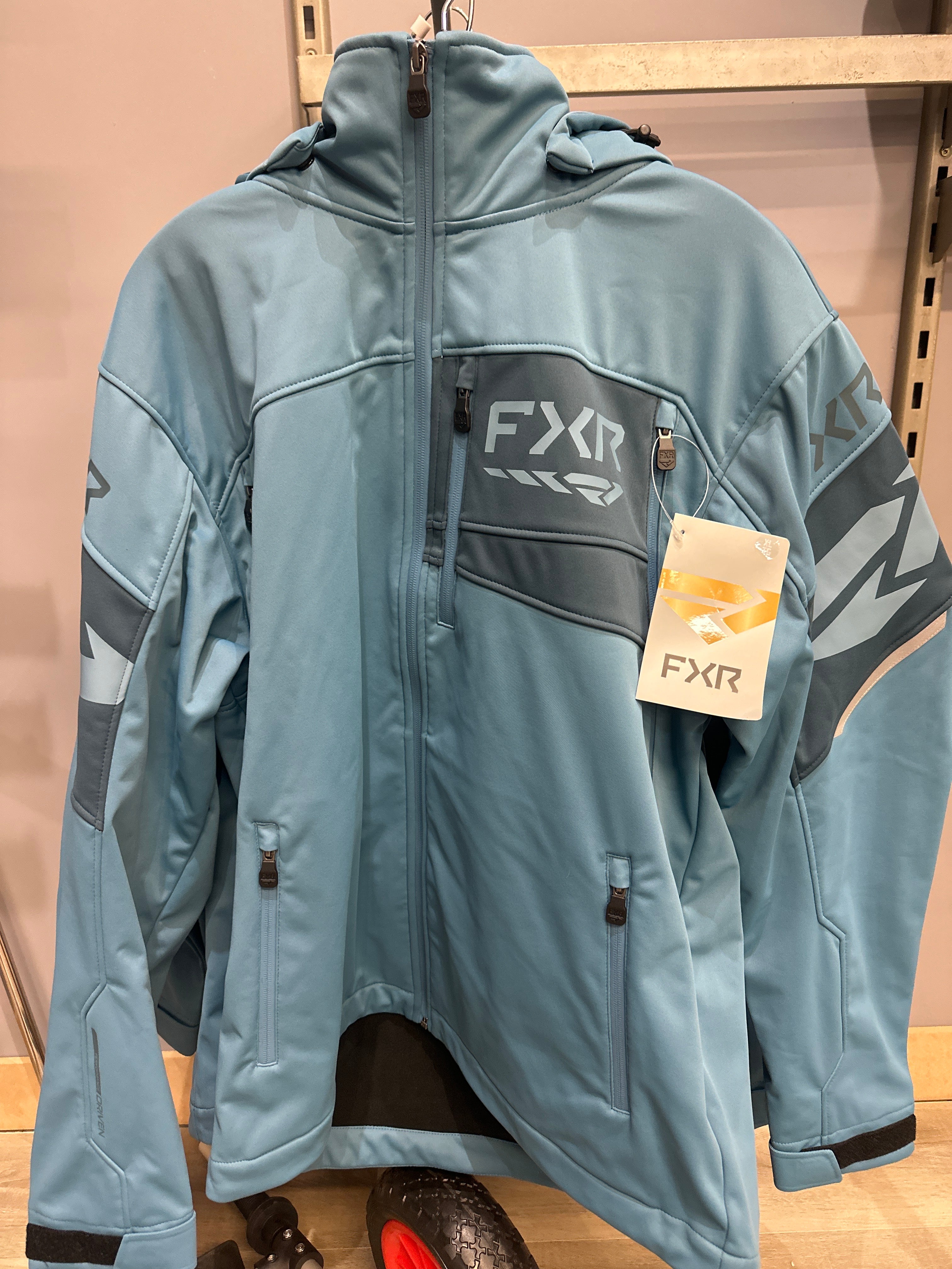FXR M ascend soft shell jacket steel color