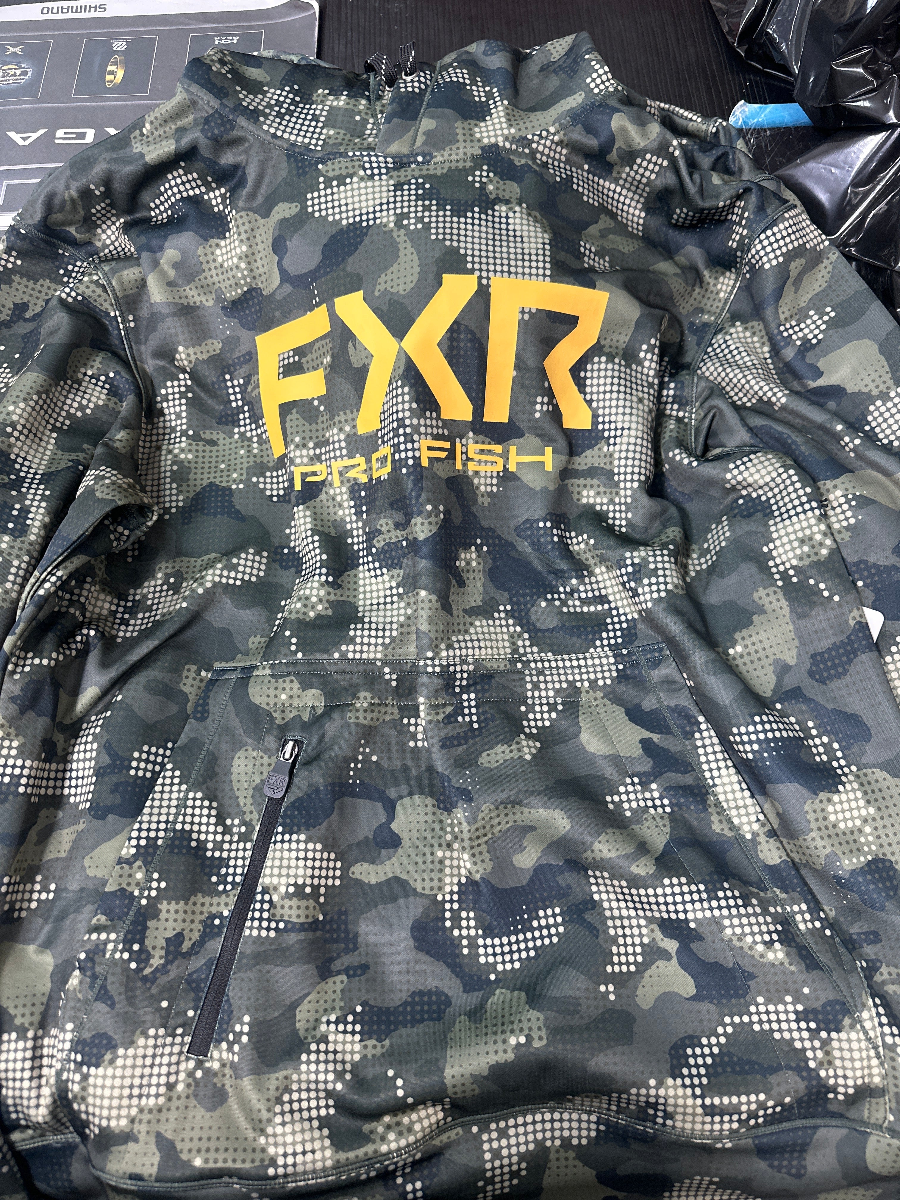 FXR M Pro fish Tech PO Hoodie - camo/gold