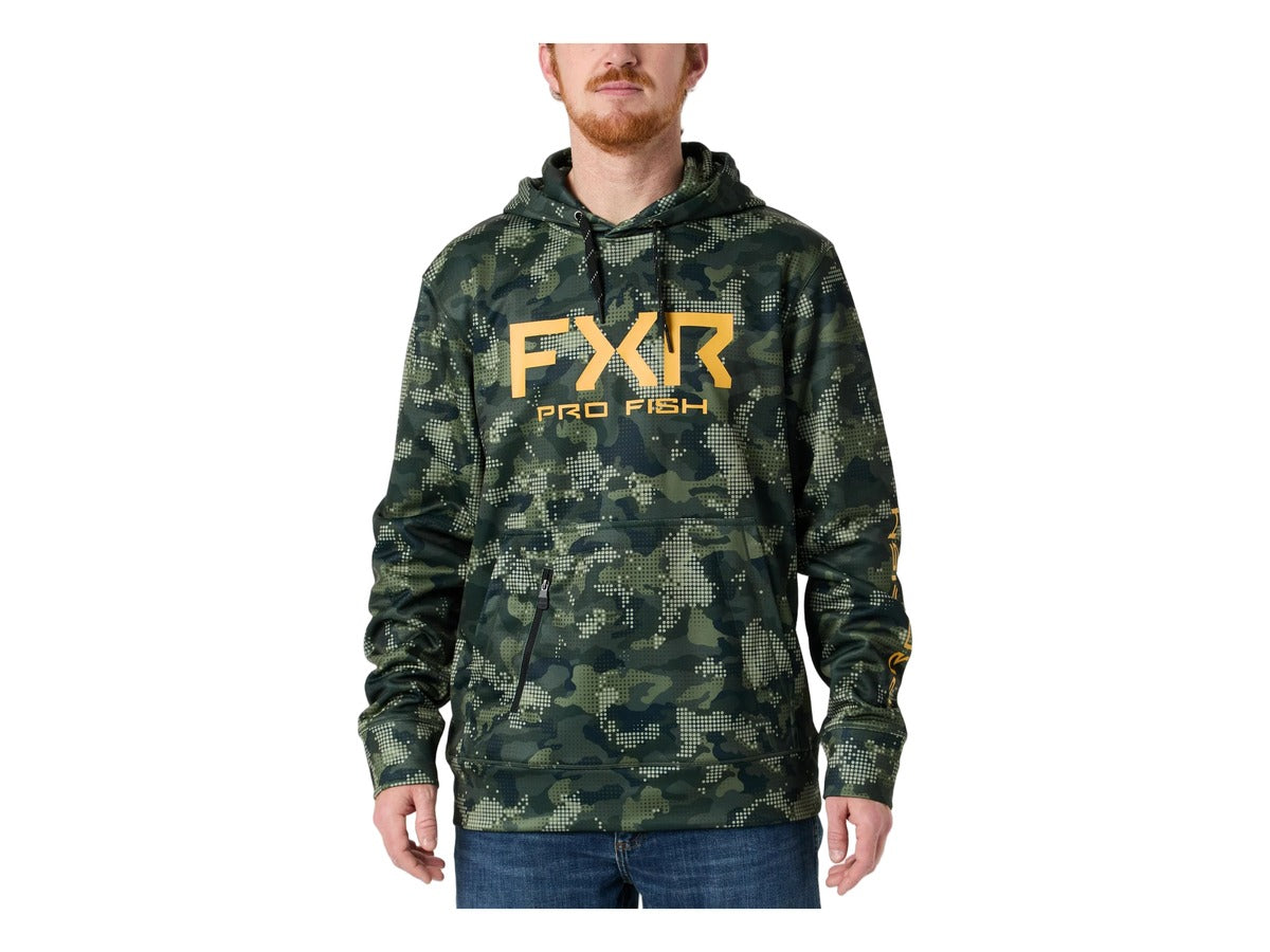 FXR M Pro Fish Tech PO Hoodie - Camo/gold