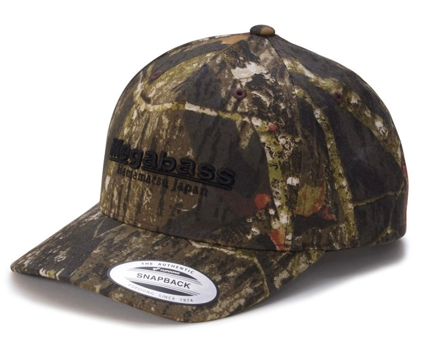 Megabass hat classic camo mossy black