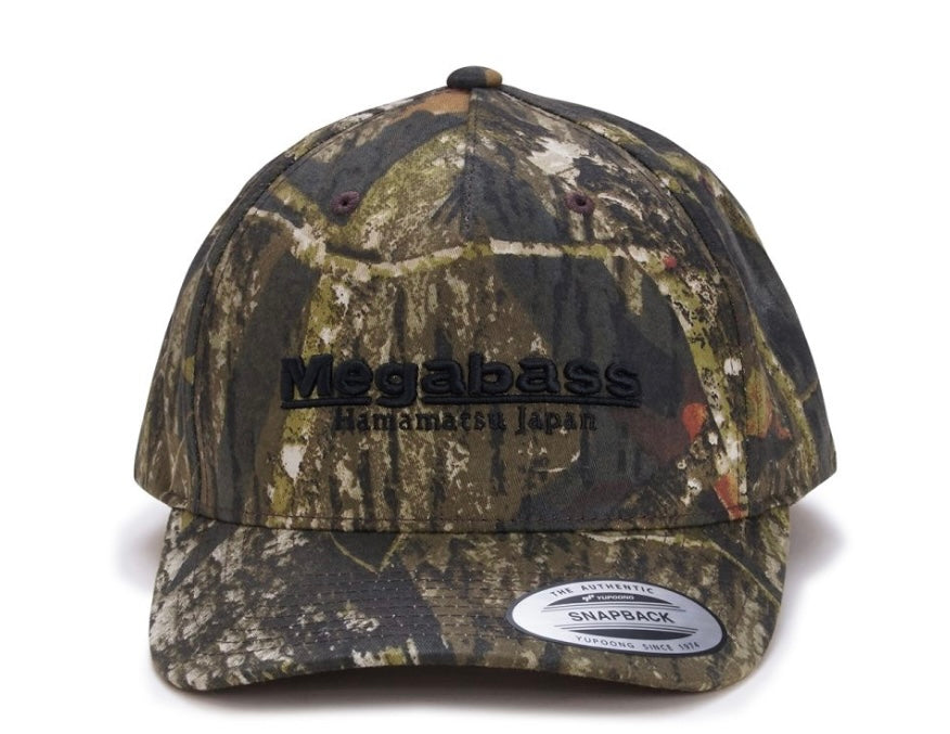 Megabass hat classic camo mossy black