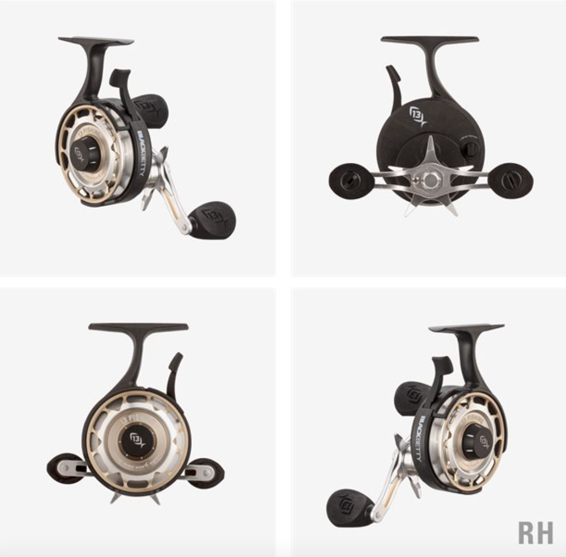 13 Fishing BlackBetty Freefall Ice Reel - Right Hand Retrieve