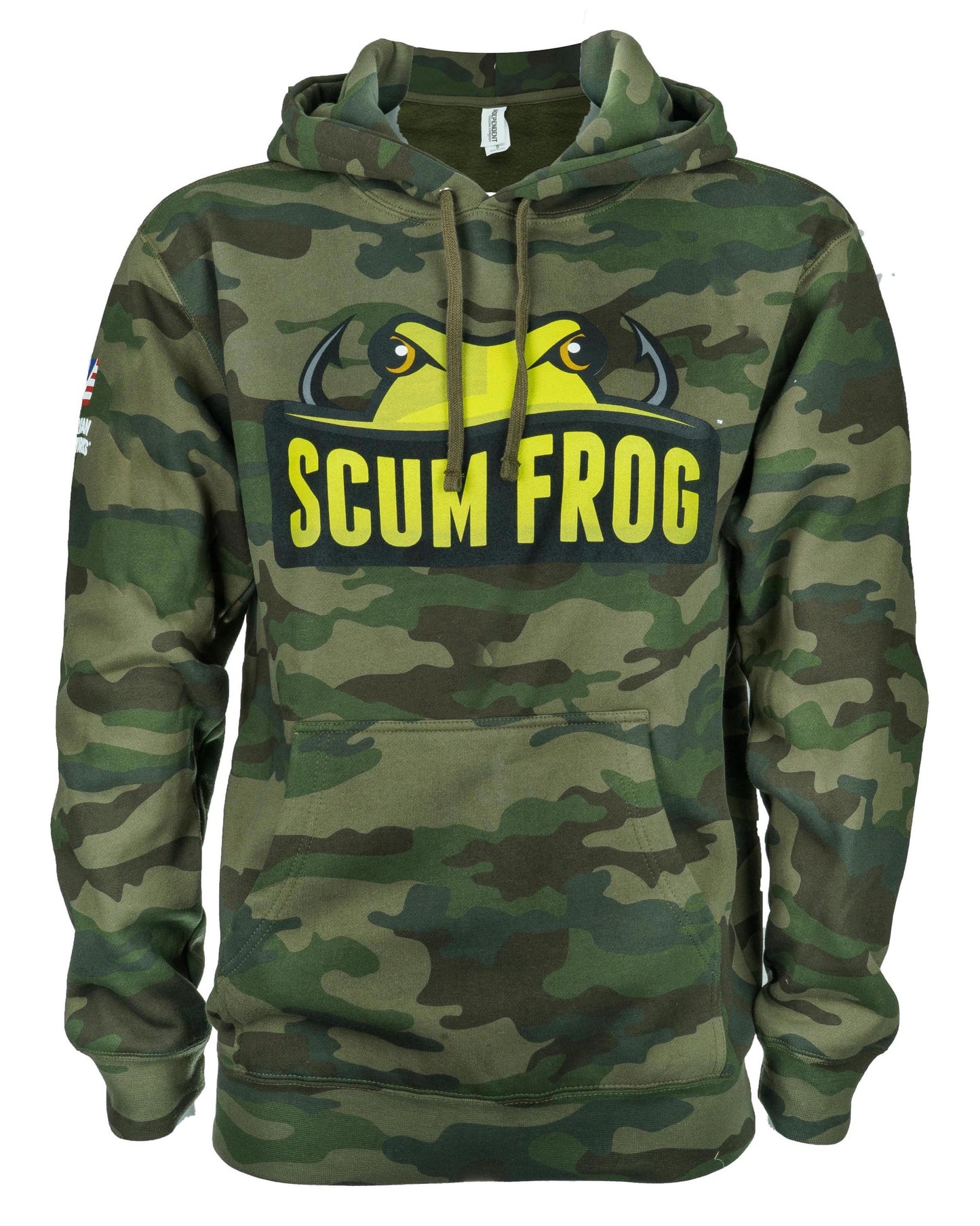 Scum Frog Hoodie Forest Camo
